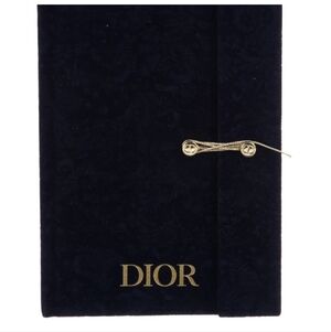 Dior Black and Gold Velvet Accessory